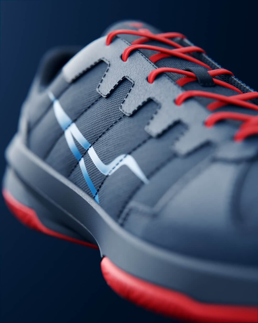 3d studio - chaussure squash cgi - opfeel