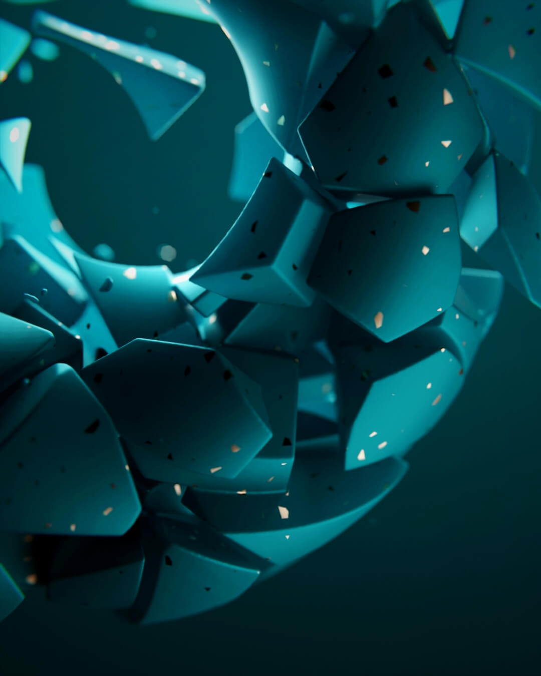 3d studio - exploration fracture materiel cgi